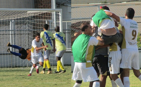 Comemoração gol de Dedé Tapira